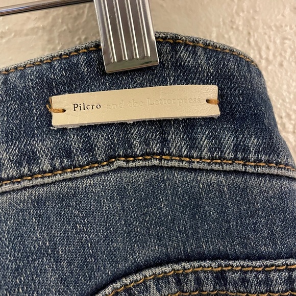 Pilcro and the Letterpress Anthropologie. Size 12, high rise. Two tone denim, - Picture 5 of 5